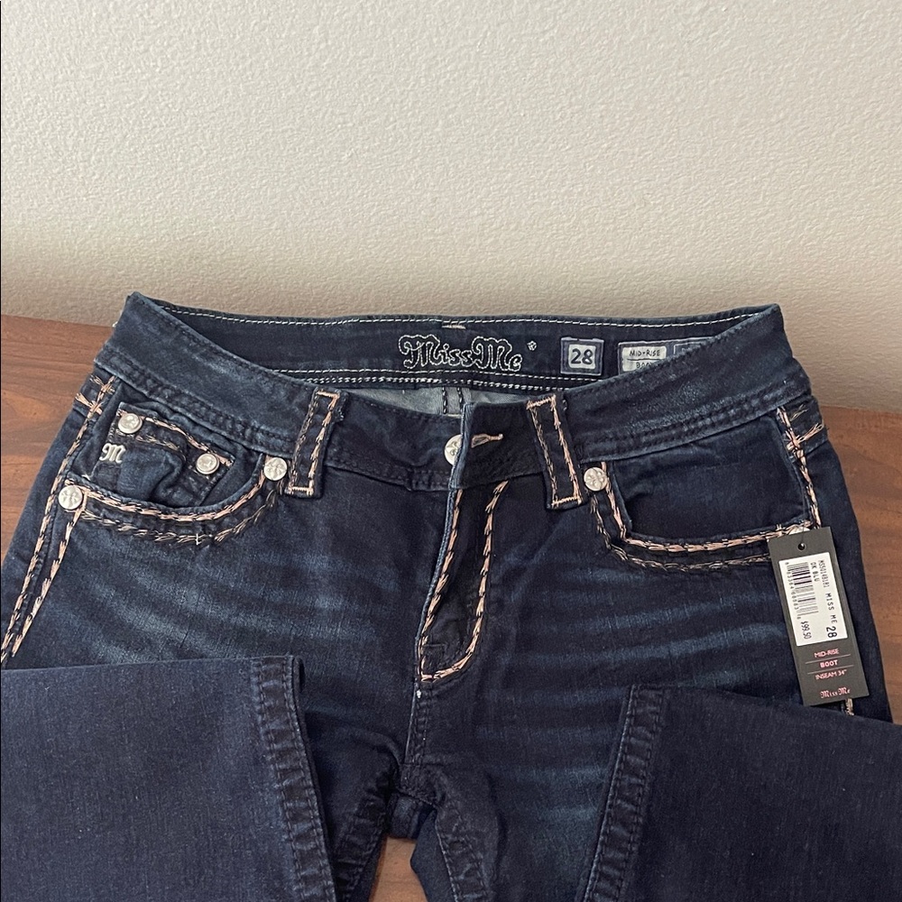 Miss Me Women's Dark Blue Boot Cut Jeans